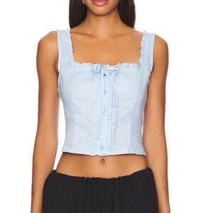 REVOLVE Cottage Top in Blue SNDYS